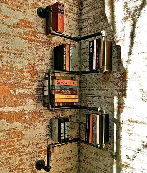 pipe bookshelf